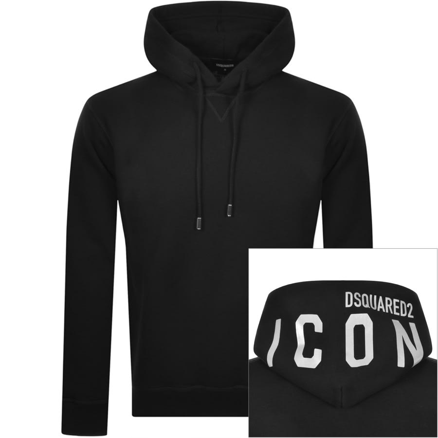 Alternative Image for ProductDSQUARED2 Logo Pullover Hoodie Black1